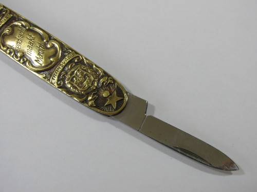 Kruger, De Wet Boer war pocket Knife, OVS and Transvaal, excellent condition