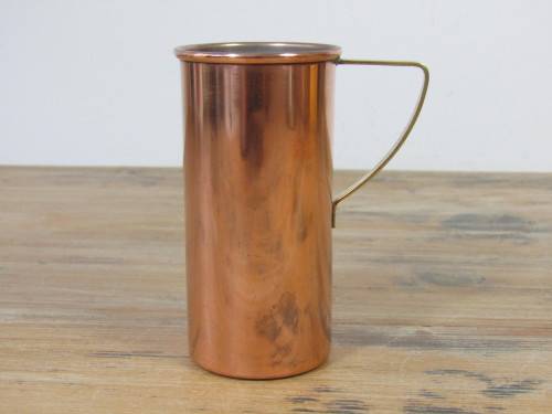 Vintage Copper measuring Cup (1cup) with brass handle, Portugal, functional, 10cm