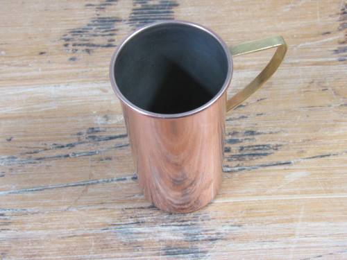 Vintage Copper measuring Cup (1cup) with brass handle, Portugal, functional, 10cm