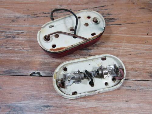 Set of two old rear lights