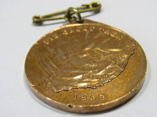 1938 Voortrekkereeufees Medallion with the pin in tact, 3.2cm diameter