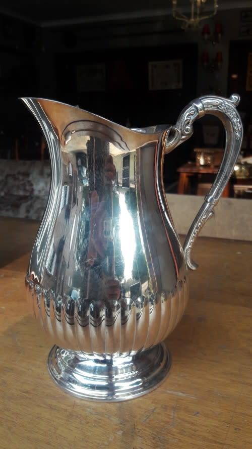 Vintage Large silver plated pitcher - 27cm High ***No reserve auction Now On at Port no.5***