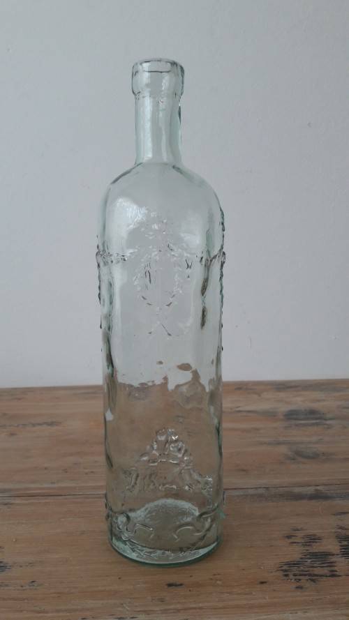 Vintage decorative glass bottle