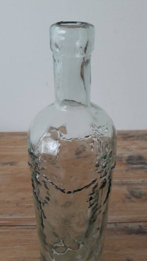 Vintage decorative glass bottle