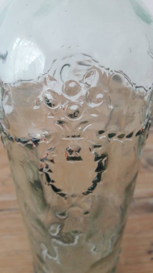 Vintage decorative glass bottle