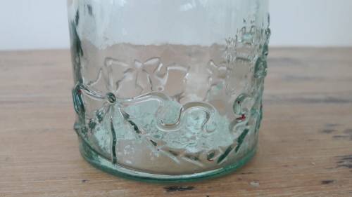 Vintage decorative glass bottle