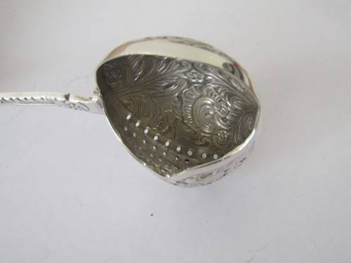 Vintage Dutch silverplated Strainer Spoon, marked GERO 90, 15cm