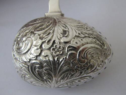 Vintage Dutch silverplated Strainer Spoon, marked GERO 90, 15cm