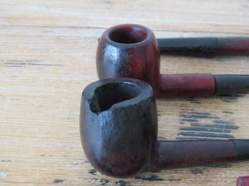 Lot of vintage wooden pipes