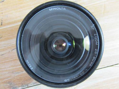 Vintage Minolta Dynax 500si Super Camera with 5400xi Flash, Macro zoom Lens,AF70-210 Lens and extras
