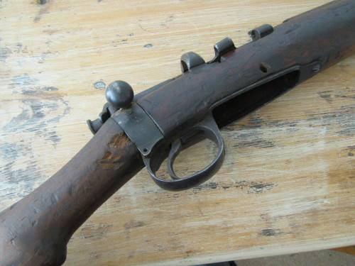 Antique original 1909 LSA & Co. Rifle, original markings, disarmed, excellent condition, 1m long