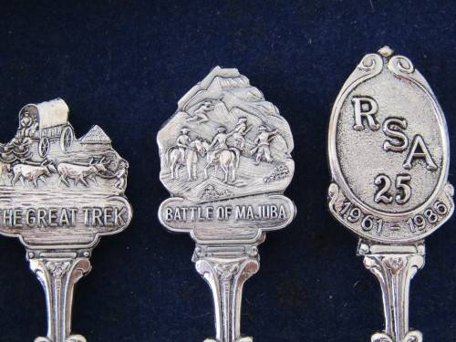 Boxed set of 6 Niekerk 90 silverplated spoons, RSA 25 1961 - 1986, Excellent condition