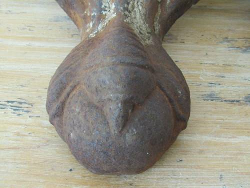 Pair of vintage cast iron / metal feet, 2 in the lot, +- 22cm, other similar available