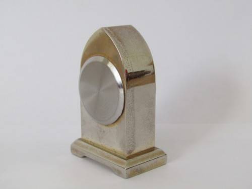 Vintage miniature Quartz desk clock, metal construction, 5cm high - others available