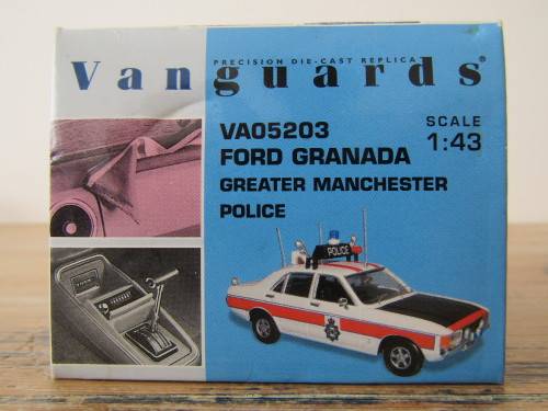 Collectable metal die cast scale model, Vanguards Police series, Ford Granada, mint in box