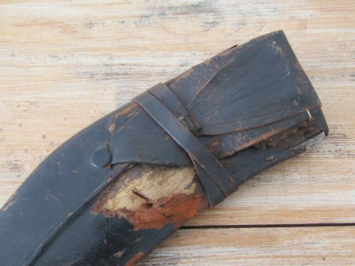 Antique Nepalese Kukri Dagger with Bone Handle, brass Lion motif, Scabbard and knife Sharpners, 40cm