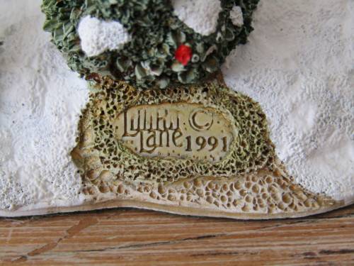 Vintage 1991 Large Lilliput Lane house ornament "The old Vicarage at Christmas", excellent condition