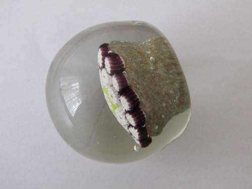 Vintage original Murano art glass paperweight, Mille Fiore, 6cm diameter