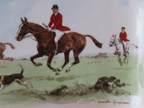 Lot of 3 original Royal Doulton Horse Themed Bowls, D6326, excellent condition *Crazy R1 start*