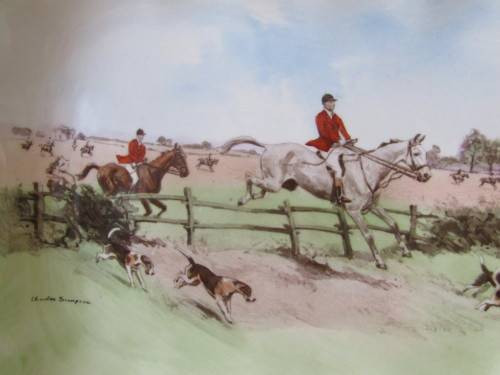 Lot of 3 original Royal Doulton Horse Themed Bowls, D6326, excellent condition *Crazy R1 start*