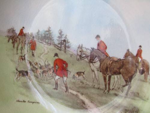 Lot of 3 original Royal Doulton Horse Themed Bowls, D6326, excellent condition *Crazy R1 start*