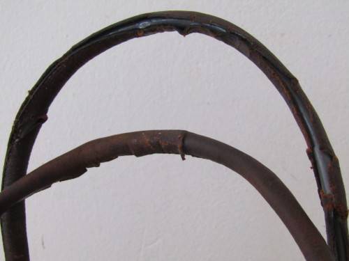 Vintage Wicker and Leather Hand bag, 30cm x 18cm x 11cm