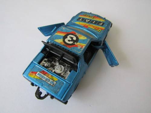 Vintage collectable die cast scale model, Corgi Fiat X1/9, 1:36, opening doors and engine bay