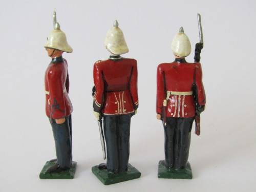Vintage boxed set of 6 "Prince Alfred's Guard 1905" lead toy soldiers figures, 6cm