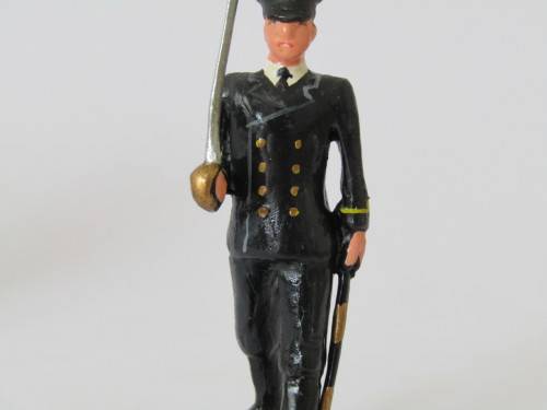 Vintage boxed set of 6 "South African Navy" lead toy soldiers figures, 6cm