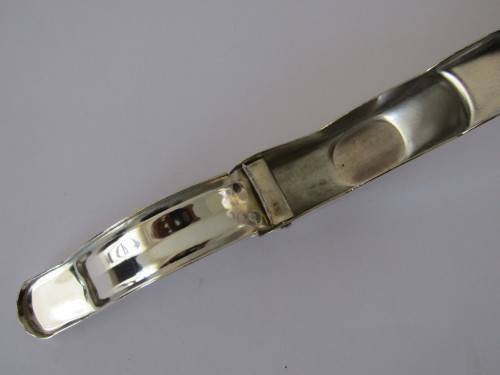 Lot of 7 vintage silverplated EPNS items and a SS garlic press