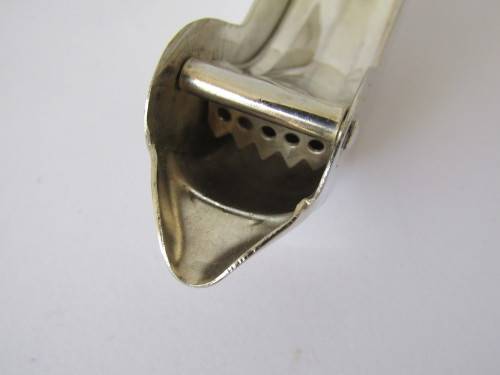 Lot of 7 vintage silverplated EPNS items and a SS garlic press