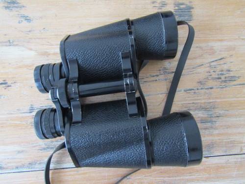 Vintage Super Zenith Binoculars, 10 x 50 Field 5' with case, excellent working conditio