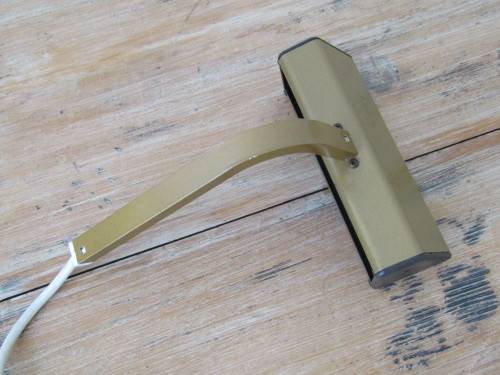 Vintage metal Picture Light, fits to the back of the painting or wall, 14.5cm, excellent and working