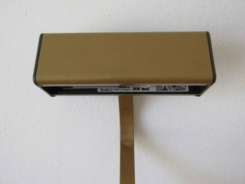 Vintage metal Picture Light, fits to the back of the painting or wall, 14.5cm, excellent and working