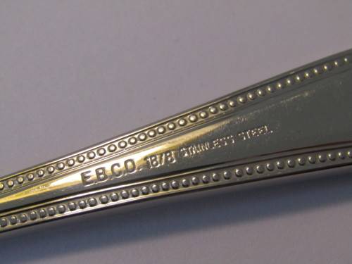 Vintage set of 12 E.B.C.O 18/8 Stainless Steel Fish Forks, 12cm, unused condition