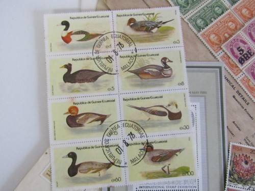 Large lot of  vintage Stamp collecting related items  *No RESERVE Stamp auction now on at Port No.5