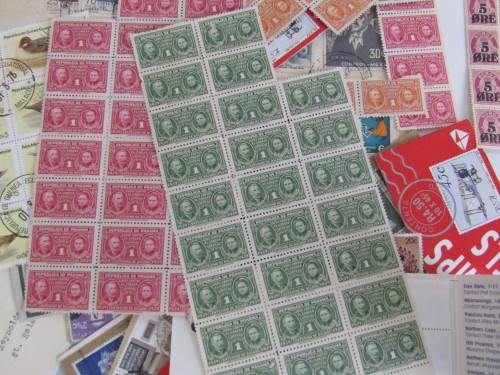 Large lot of  vintage Stamp collecting related items  *No RESERVE Stamp auction now on at Port No.5