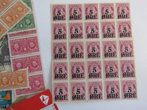 Large lot of  vintage Stamp collecting related items  *No RESERVE Stamp auction now on at Port No.5