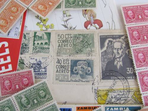 Large lot of  vintage Stamp collecting related items  *No RESERVE Stamp auction now on at Port No.5