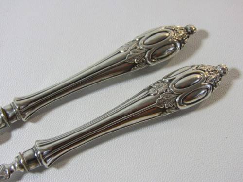 Vintage hallmarked solid sterling silver small Knife and Fork Set in excellent condition, 15cm, 27g