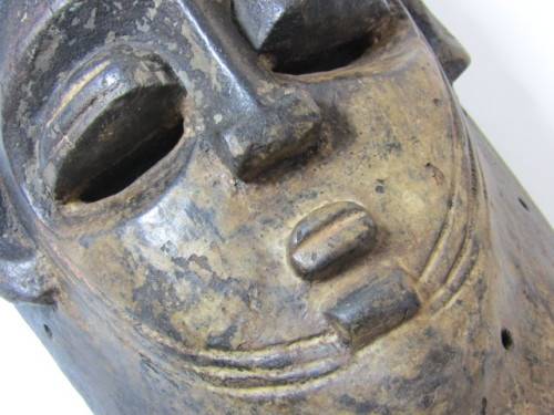 Very rare Antique wooden African Mask, 30cm x 16cm