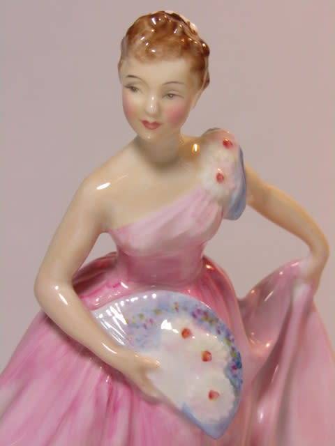 Vintage 1955 original Royal Doulton Figurine "Invitation" HN2170, 14cm, pristine condition