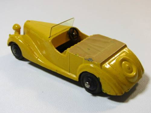 Lot of two very old Meccano Dinky Toys die cast model Cars, Sunbeam - Talbot and Alvis