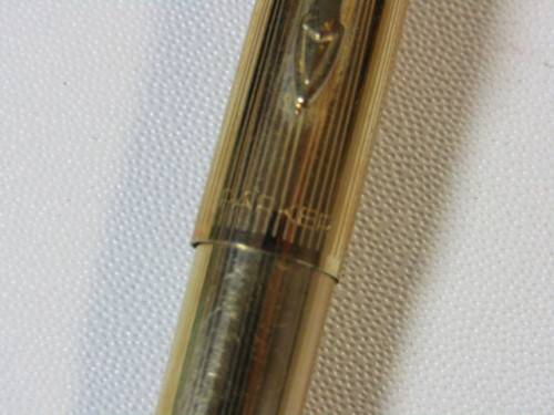 Vintage 1940's Cased Parker Fountain Pen, 12ct R. Gold, England, excellent condition