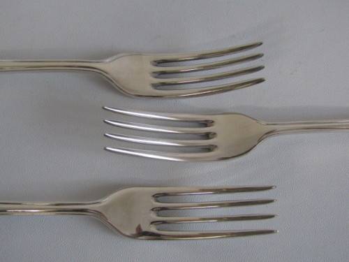 9 Piece vintage Hallmarked silverplated matching Cutlery, Sheffield England, Spoons and Forks