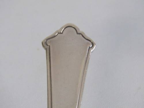 Vintage set of 6 original Chippendale Elkington & Co. silverplated Table Spoons, England, 18,5cm