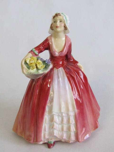 Original 1920 to 1939 Royal Doulton porcelain Figurine "Janet" HN1537, 16.5cm, perfect condition