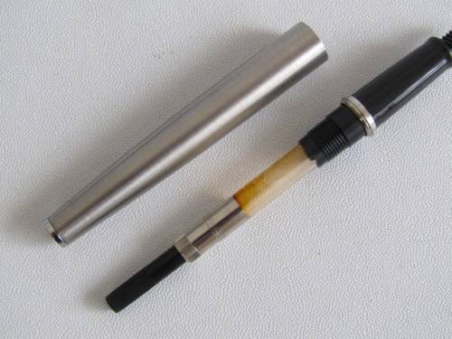 Original Waterman Fountain Pen in case "Sanlam" and a bottle of Sheaffer Ink, boxed, excellent cond.