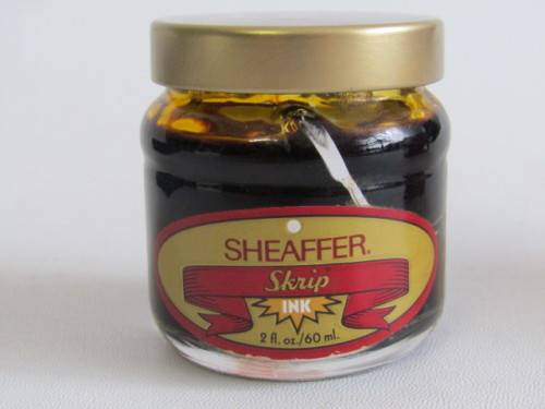 Original Waterman Fountain Pen in case "Sanlam" and a bottle of Sheaffer Ink, boxed, excellent cond.