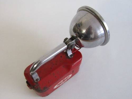 Vintage Big Beam metal Torch, No.111, U-C-Lite Manufacturing Co. Chicago, working with Battery, 21cm